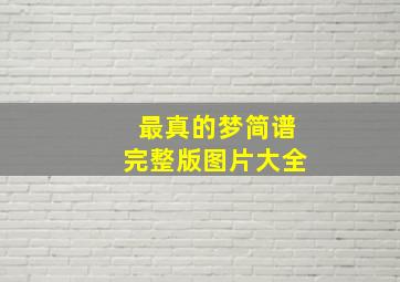 最真的梦简谱完整版图片大全