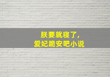 朕要就寝了,爱妃跪安吧小说