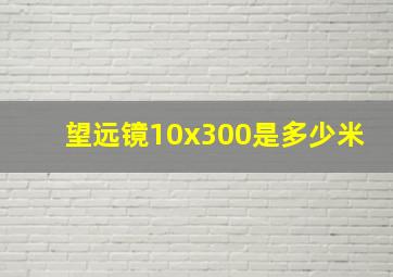 望远镜10x300是多少米