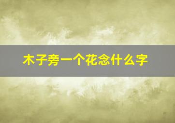 木子旁一个花念什么字