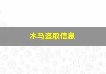 木马盗取信息