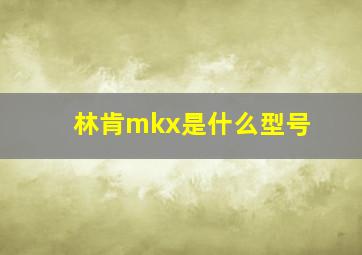 林肯mkx是什么型号