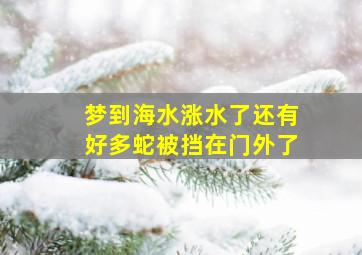 梦到海水涨水了还有好多蛇被挡在门外了