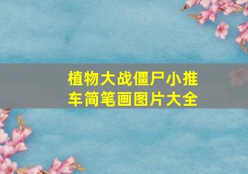 植物大战僵尸小推车简笔画图片大全