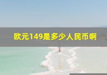 欧元149是多少人民币啊