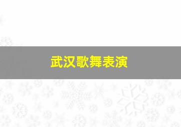 武汉歌舞表演