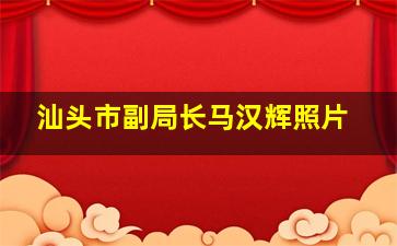 汕头市副局长马汉辉照片