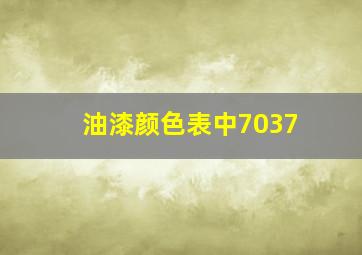 油漆颜色表中7037