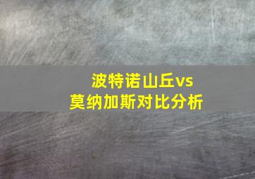 波特诺山丘vs莫纳加斯对比分析