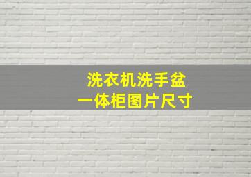 洗衣机洗手盆一体柜图片尺寸