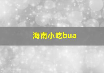 海南小吃bua