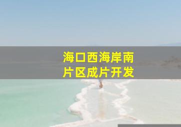 海口西海岸南片区成片开发