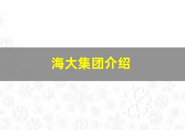 海大集团介绍