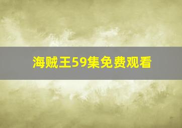 海贼王59集免费观看