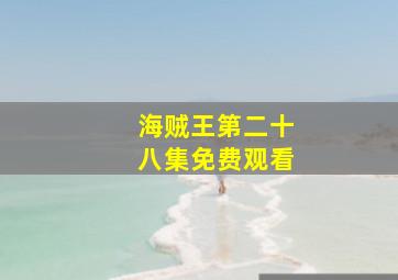 海贼王第二十八集免费观看