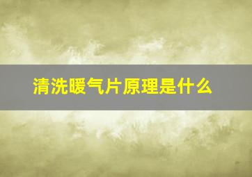 清洗暖气片原理是什么