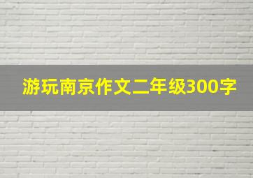 游玩南京作文二年级300字