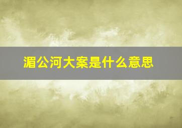 湄公河大案是什么意思