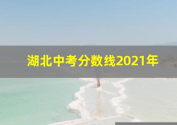 湖北中考分数线2021年