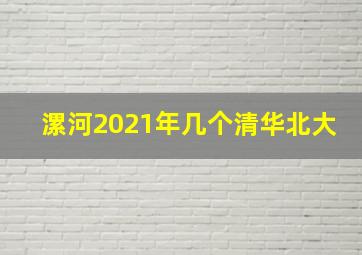 漯河2021年几个清华北大