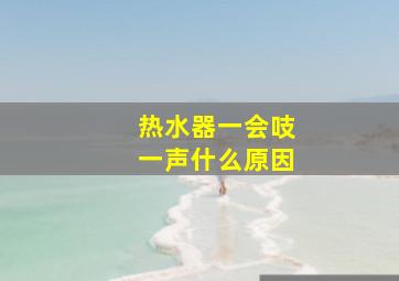 热水器一会吱一声什么原因