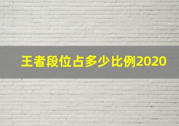 王者段位占多少比例2020