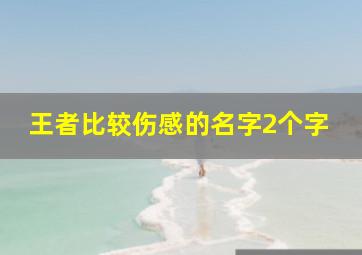 王者比较伤感的名字2个字