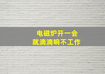 电磁炉开一会就滴滴响不工作