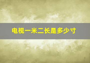 电视一米二长是多少寸