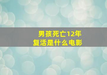 男孩死亡12年复活是什么电影