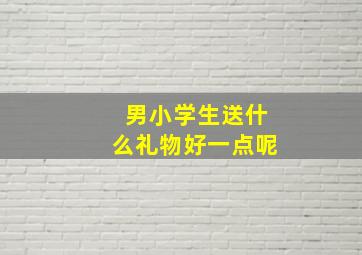 男小学生送什么礼物好一点呢