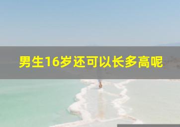 男生16岁还可以长多高呢