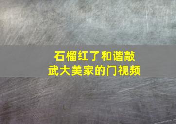 石榴红了和谐敲武大美家的门视频