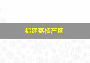 福建荔枝产区