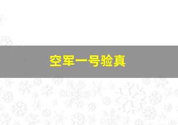 空军一号验真