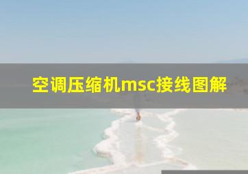 空调压缩机msc接线图解