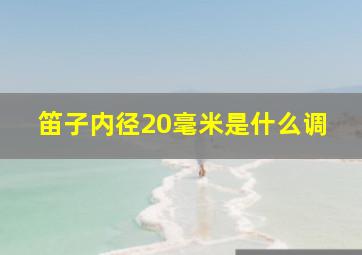 笛子内径20毫米是什么调