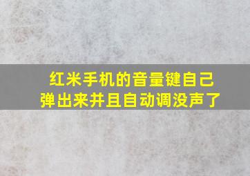 红米手机的音量键自己弹出来并且自动调没声了