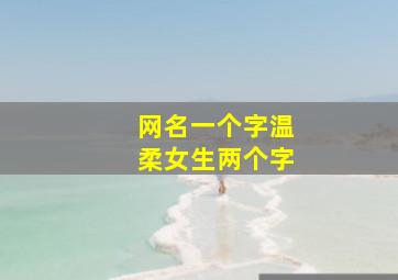 网名一个字温柔女生两个字