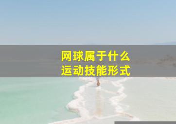 网球属于什么运动技能形式