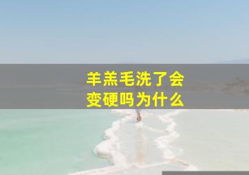 羊羔毛洗了会变硬吗为什么