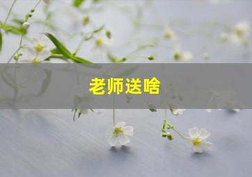 老师送啥