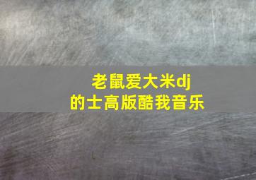 老鼠爱大米dj的士高版酷我音乐