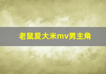 老鼠爱大米mv男主角