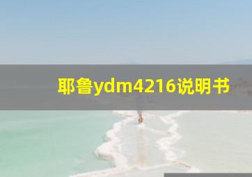 耶鲁ydm4216说明书