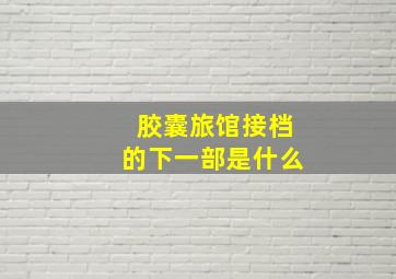 胶囊旅馆接档的下一部是什么