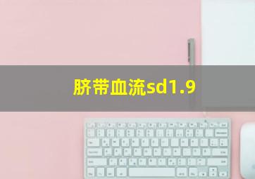 脐带血流sd1.9