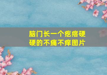 脑门长一个疙瘩硬硬的不痛不痒图片