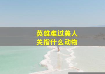 英雄难过美人关指什么动物