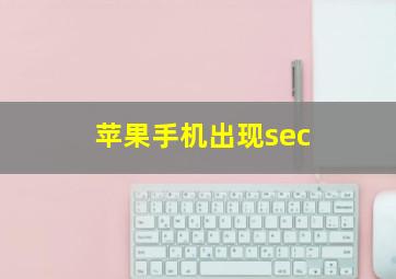 苹果手机出现sec